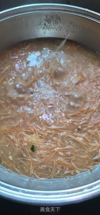 肉末榨菜面线糊的做法步骤：8