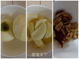 莲子百合苹果紫米粥的做法步骤：1