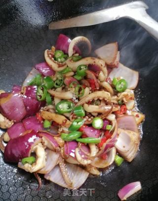 爆炒鱿鱼须的做法步骤：8