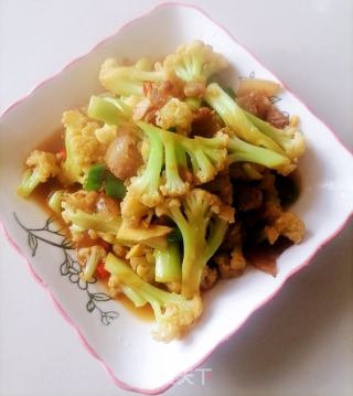 炒花菜的做法