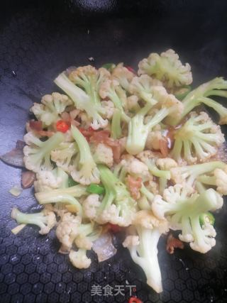炒花菜的做法步骤：7