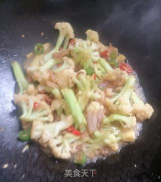 炒花菜的做法步骤：8