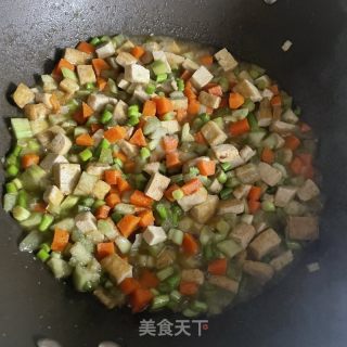蒜苔豆腐拌面的做法步骤：7