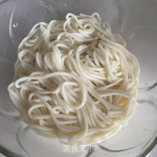 蒜苔豆腐拌面的做法步骤：8