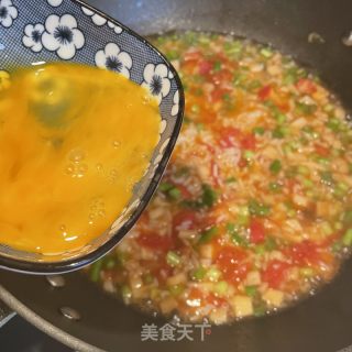 番茄鸡蛋烩饭的做法步骤：9