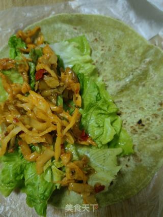 菠菜卷饼的做法步骤：5
