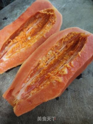 木瓜奶的做法步骤：1