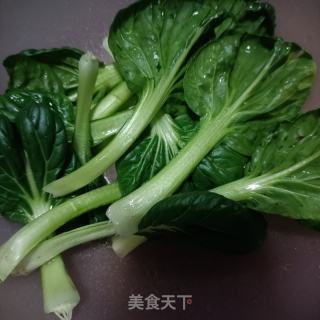 肉片塔菜炒小鸡枞菌的做法步骤：4