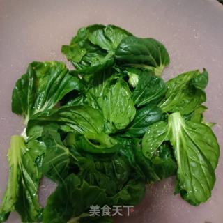 肉片塔菜炒小鸡枞菌的做法步骤：6