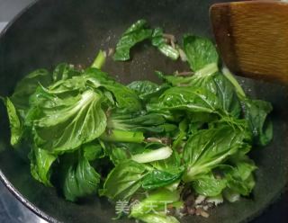 肉片塔菜炒小鸡枞菌的做法步骤：11