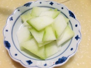 冬瓜肉片的做法步骤：1