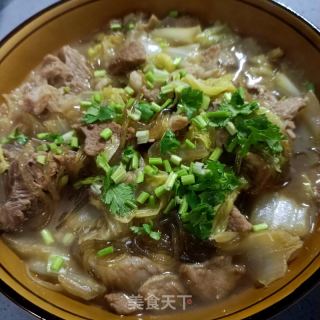 龙骨白菜炖粉条的做法