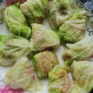 锅塌包菜的做法步骤：3