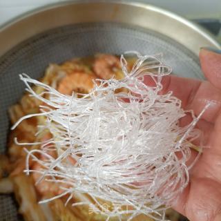 白菜粉丝炖大虾的做法步骤：13