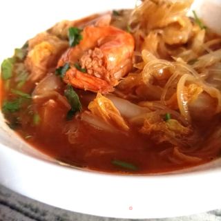白菜粉丝炖大虾的做法步骤：19