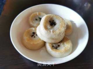 栗蓉红糖芝麻馅糯米饼的做法步骤：8