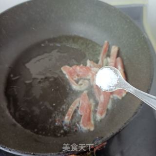 精肉鸡腿菇炒莴笋的做法步骤：8