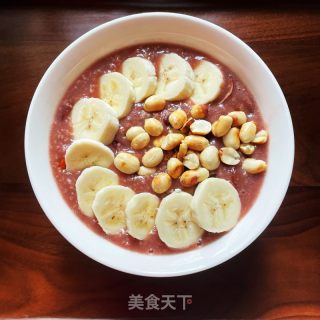香蕉花生燕麦粥的做法步骤：8