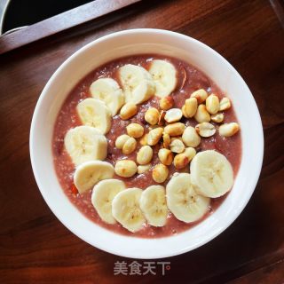 香蕉花生燕麦粥的做法步骤：9
