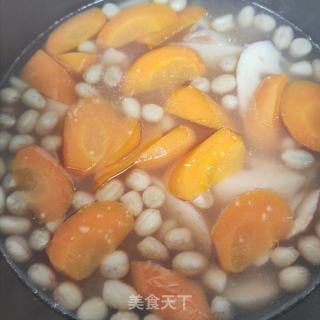 花生莲藕素汤的做法步骤：6