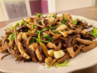 茶树菇炒肉丝的做法步骤：11