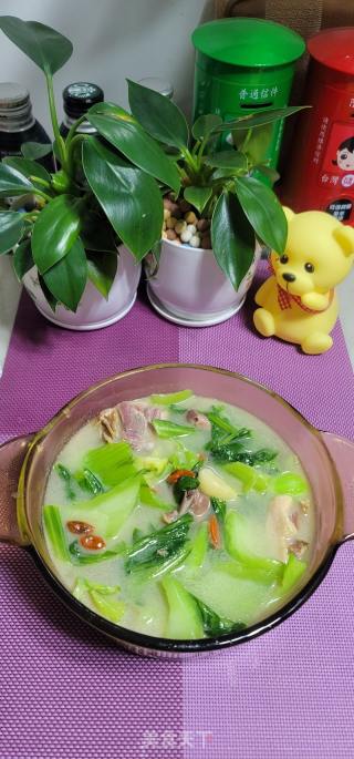腊鸭腿芥菜汤的做法步骤：13
