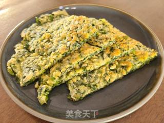 茼蒿鸡蛋煎饼的做法步骤：10