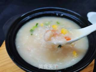 干贝虾仁蔬菜粥的做法