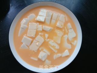 虾仁豆腐蒸鸡蛋的做法步骤：4
