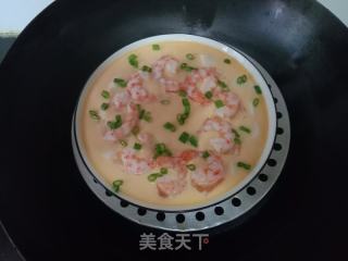 虾仁豆腐蒸鸡蛋的做法步骤：8