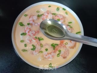 虾仁豆腐蒸鸡蛋的做法步骤：9