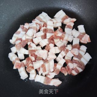 肉丁芥菜炒饭的做法步骤：5