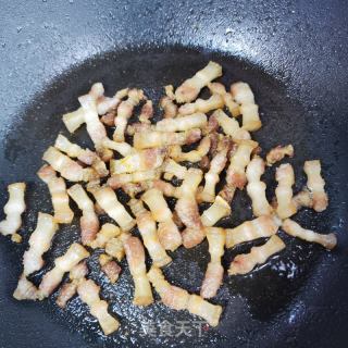肉丁芥菜炒饭的做法步骤：6