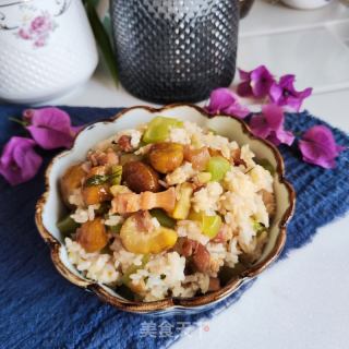 肉丁芥菜炒饭的做法步骤：11