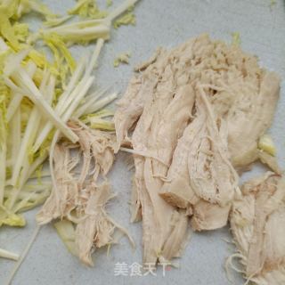 粉条白菜拌鸡胸肉的做法步骤：10
