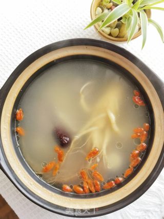 鲜人参山药排骨汤的做法步骤：11