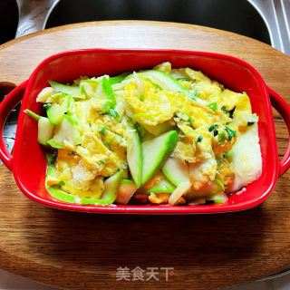 葫芦片炒鸡蛋的做法步骤：10