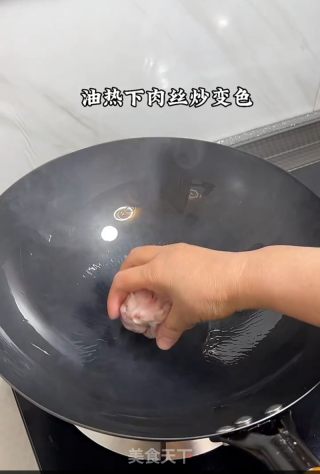 肉丝炝面的做法步骤：2
