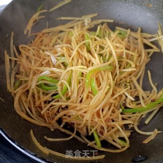 青椒土豆丝的做法步骤：10