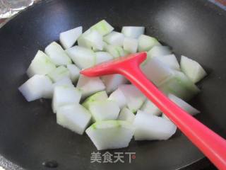 双菇烧冬瓜的做法步骤：2