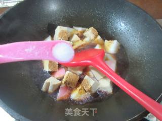 冻豆腐炖红皮萝卜的做法步骤：6