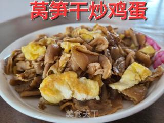 莴笋干炒鸡蛋的做法步骤：7