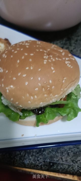 鸡肉汉堡的做法步骤：6
