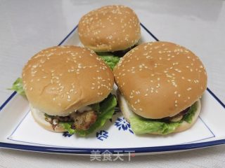 鸡肉汉堡的做法步骤：8