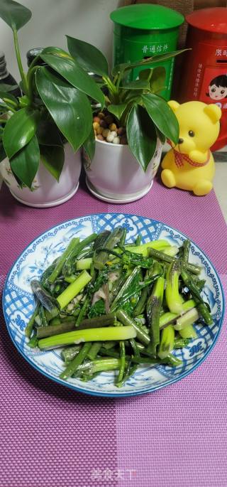 蒜末炒紫菜心的做法步骤：9