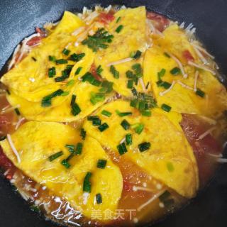 西红柿菌菇蛋饺汤的做法步骤：9