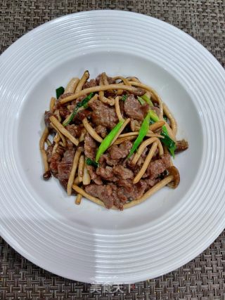 茶树菇炒牛肉的做法步骤：12