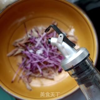 莲花白拌鸽胸肉的做法步骤：8
