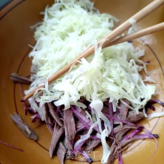 莲花白拌鸽胸肉的做法步骤：12