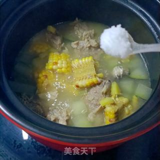 龙骨玉米冬瓜汤的做法步骤：10